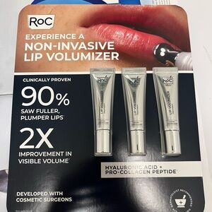 Roc Non-Invasive Lip Volumizer 0.34 Fl Oz 3-Pk Collagen Peptides Hyaluronic Acid